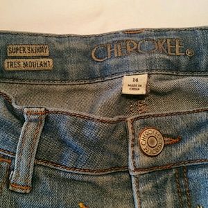 Cherokee Bottoms - 30%/4. CHEROKEE SUPER SKINNY GIRLS JEANS 14 Cherokee Bottoms - 30%/4. CHEROKEE SUPER SKINNY GIRLS JEANS 14